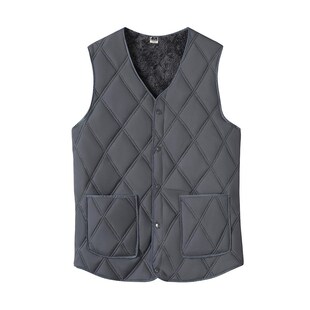 2024新款冬季羽绒棉马甲男加绒加厚大码中老年保暖背心内胆爸爸装