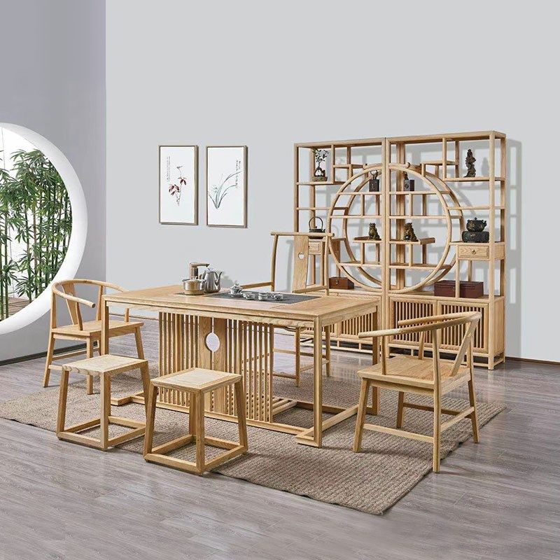 新中式白蜡木桌椅组合小户型简约实木茶几阳台茶台高端禅意茶桌,住宅家具,茶几,淘宝优惠券,粉丝福利购,淘宝优惠卷