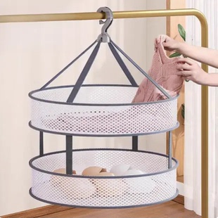 【爆款热卖】折叠晾衣网晒袜子神器晾衣晾晒羊毛衫平铺的网兜XY