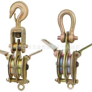 卸作业钢绳滑子放线滑 装 口丝双IPC面开轮起重滑车装 卸作双业吊装
