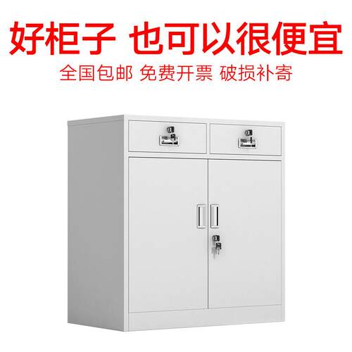办公室储铁皮文件柜档案柜料财务收纳凭证柜钢资制矮柜SEM-AG物柜