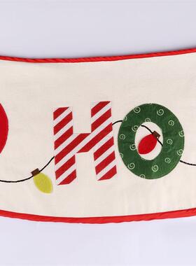 ROI创意字母诞树围C圣hristmsoranaent树裙家庭圣诞装饰品圣诞m树