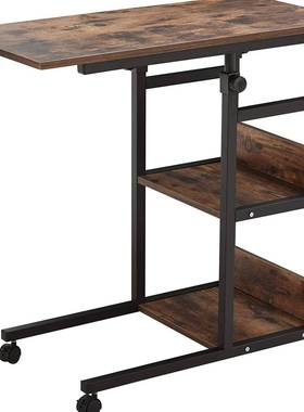 写厂家直供移动电脑桌升降可调节高度简约桌办床PMZ边桌公桌边字