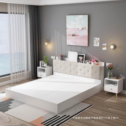 式床1板.5米现代简约箱体1床.8m双人床榻高榻米1.2单人TGU床箱储