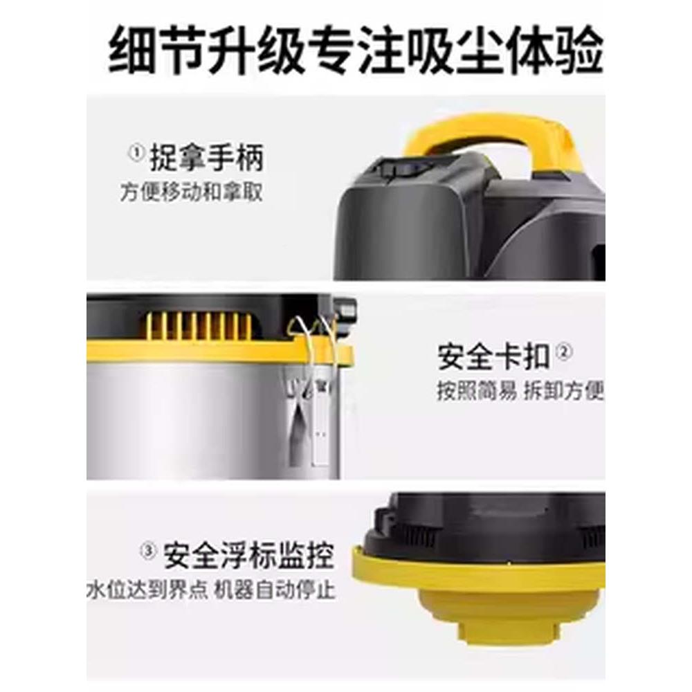 吸尘器大LEF力力家用小型吸美缝洗吸车荒吸尘机开保洁