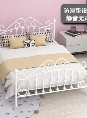 欧式铁双人床铁床单人艺1.5米1.8铁架网红1床.2宿床舍TIM公主床