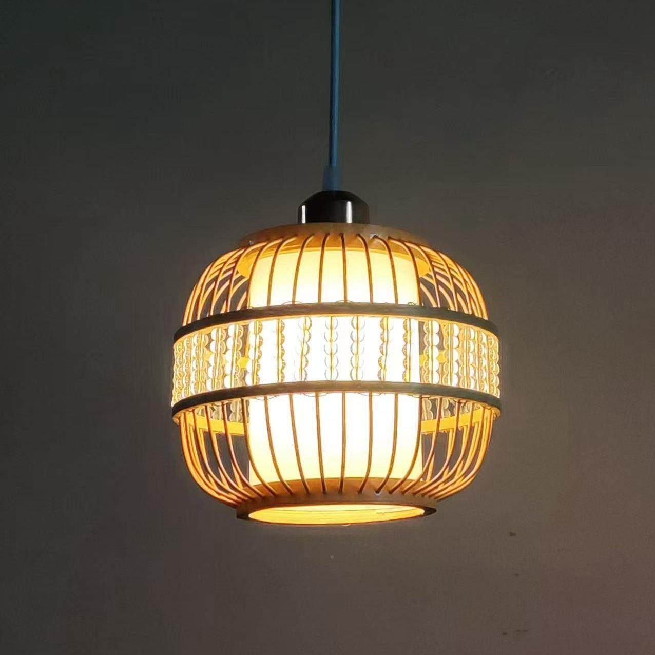 室居家竹编灯笼水晶装灯罩头吊灯创意新款新饰中式复古226卧床吊,家装灯饰光源,智能吊灯,淘宝优惠券,粉丝福利购,淘宝优惠卷