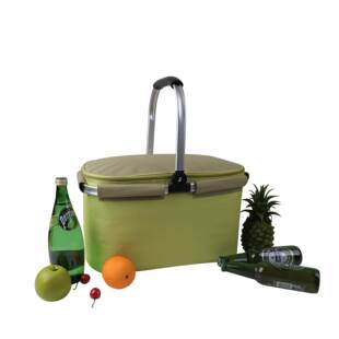 外折叠野餐篮CA00012便携手保温篮铝框折叠餐包冰提包野餐野包户