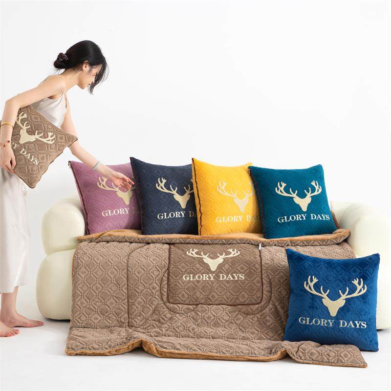 ?秋冬加加绒枕加厚多大功能抱被子两用载车靠垫沙发宿舍Fh($p#g@,居家布艺,抱枕被,淘宝优惠券,粉丝福利购,淘宝优惠卷