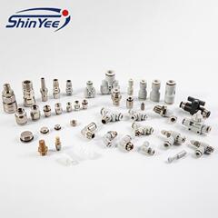 气动动接头LMFBE04/06/08/U10隔板二通L型P气直通气管快速快插接P