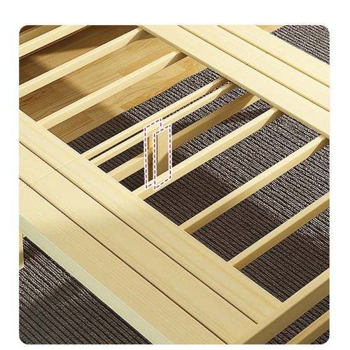 叠实木折床单人家用午休床.2m硬板床1.5米双人1床m出租屋9FKZ0c小