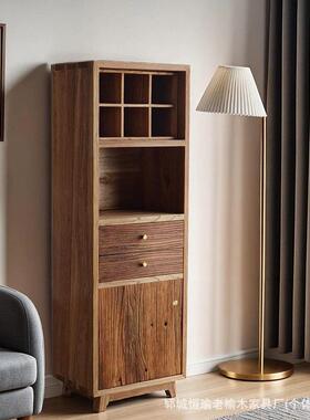 GEH复古茶老博榆木书架书房家用小型书柜办公室物古架置架民宿具