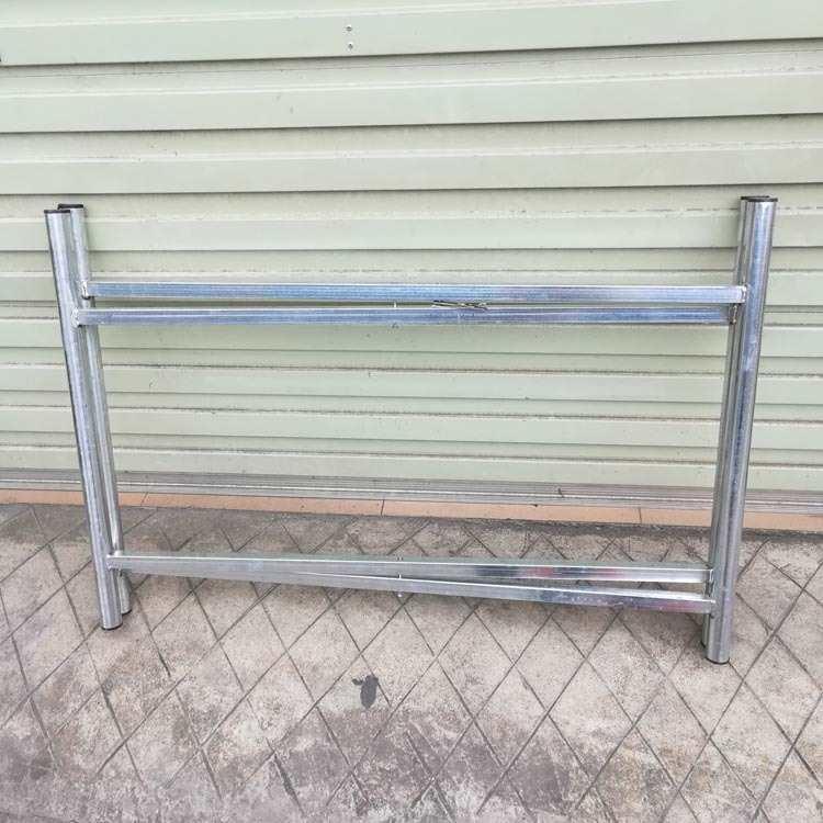 大F87M5T8J圆桌折实叠木桌架子圆桌餐桌镀锌便捷折脚叠桌腿支架桌