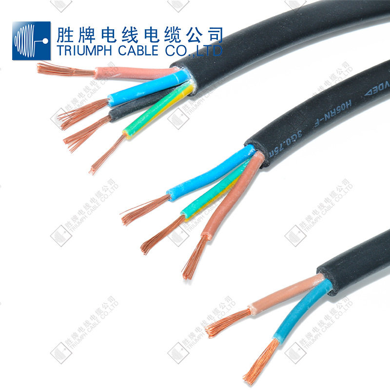 4芯1.0平方工矿灯电源线H05RN-F户外橡胶线LED灯串线