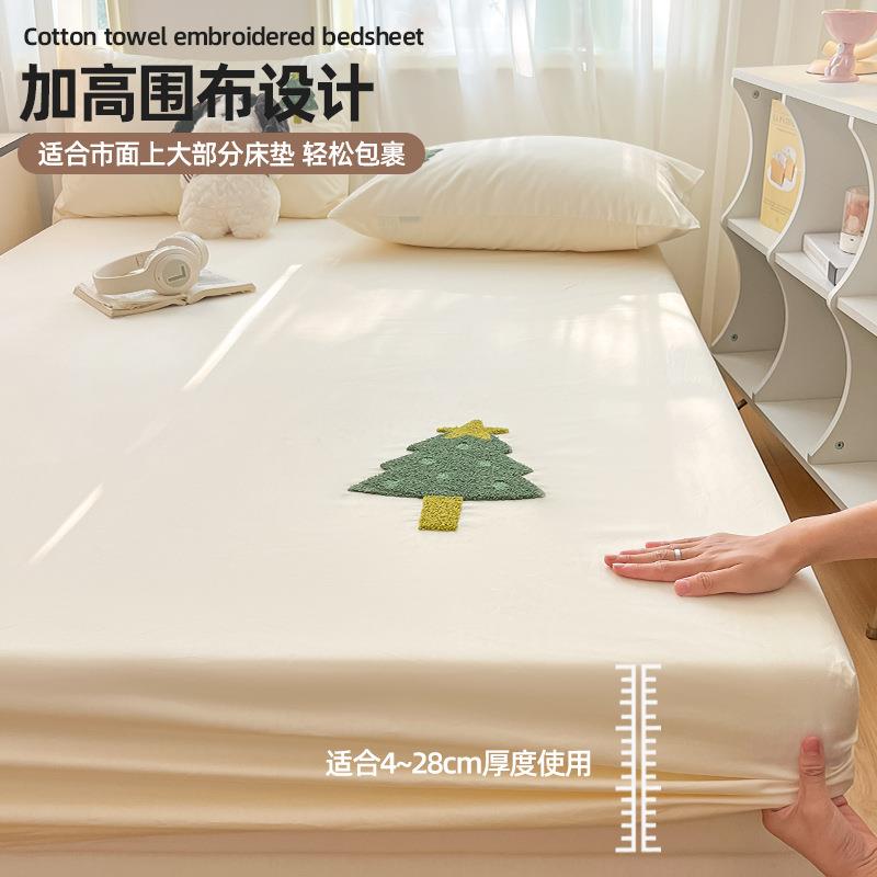 100棉全棉床笠单件纯垫025新款床罩榻榻米床保护无品牌/罩床2单隔