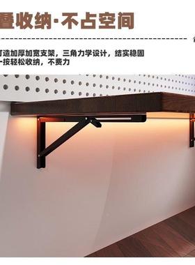 上壁挂折叠桌墙ZYT餐桌墙壁桌板挂墙壁吧台悬空实书挂桌木墙面电