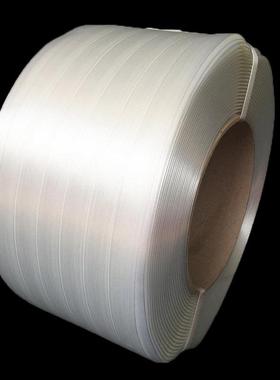 聚酯纤塑维白色XB24带打包包带32mm机用纤维打柔性打包带纤维带钢