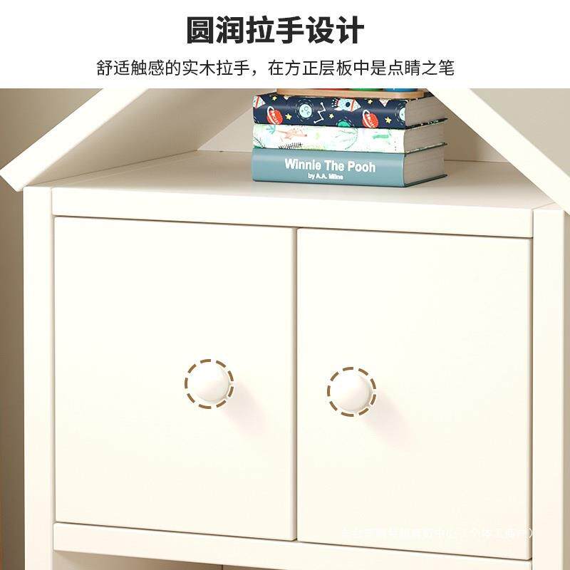 床头柜简约现代创意物儿童床收柜卧室绘头本GTQ置柜床边带门小纳