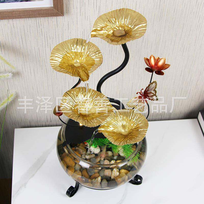 小型桌风面水池鱼缸流水艺摆件招流财水景观装饰工JR052品源头