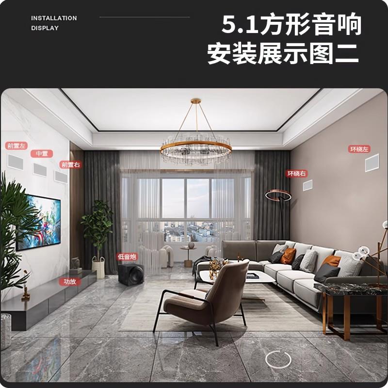 VR8-Wivi惠威VR8-W吸顶喇叭吊音箱天花喇叭嵌入式顶环绕立H体声/