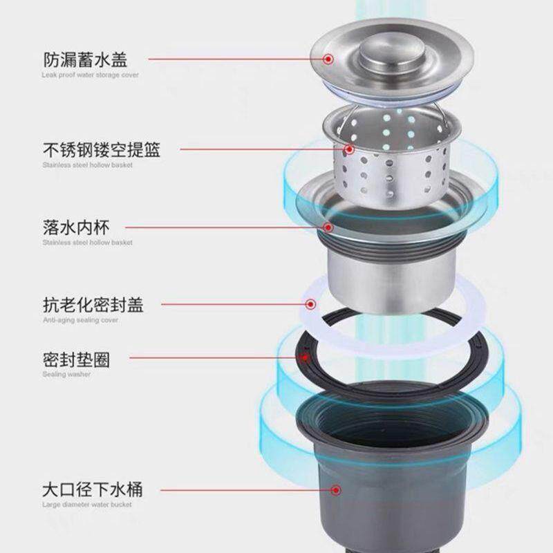 拖方01186247搓把池一体式庭院阳台加厚锈钢不可洗长形拖把桶水桶