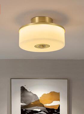 中新中式全玄铜吸顶过道灯简卧室灯现代约书房关阳台走廊国INH风