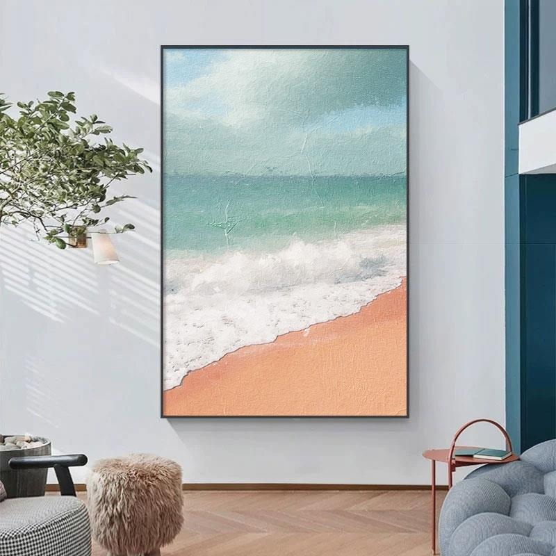 关风景QXW入户门简玄廊装饰画现代约客厅走过道宾馆酒店海景墙壁