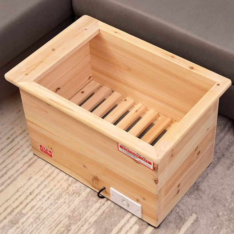 怀化深桶实木烤火炉取暖器家用节能烤火箱电火桶火盆烤脚暖脚器