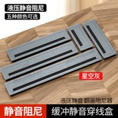 铝合金穿线盒长方形电脑办公桌线电视柜穿线孔盖板桌面开孔装 饰盖