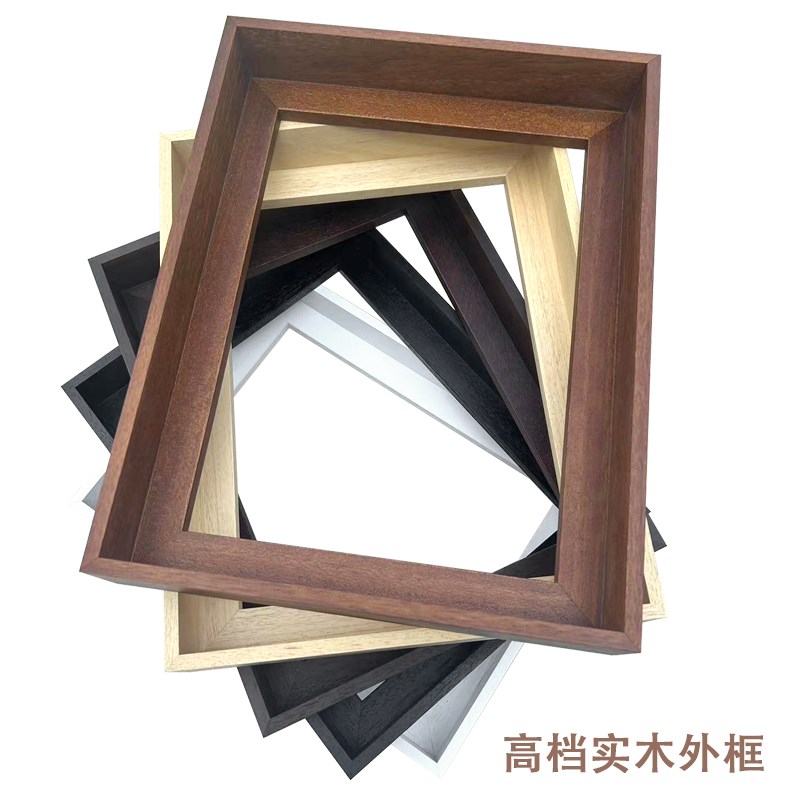 5厘米深实木油画框外框L型窄边加厚画框定制简约边框装裱挂墙