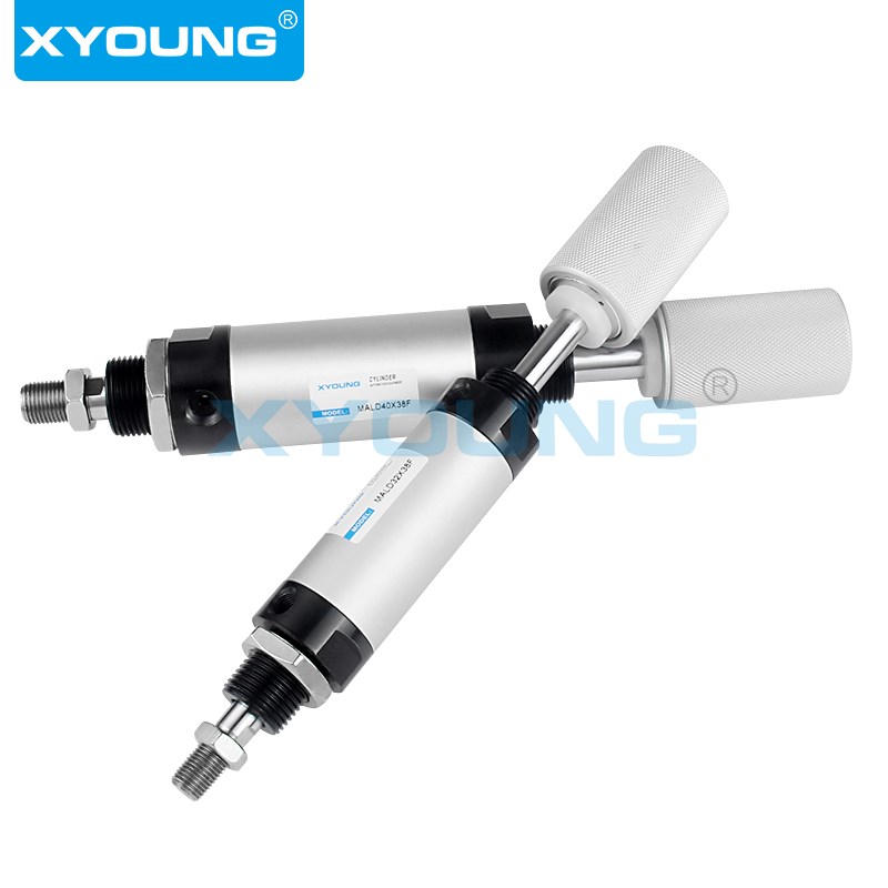 MLD32X38F移印机迷你气缸MLDXF油墨丝网印花移印机可调气缸