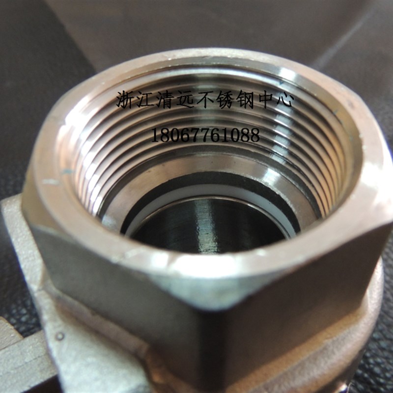 30不锈钢2片式球二片式2pc丝口NPT美标球G螺纹直螺纹Q11F1P