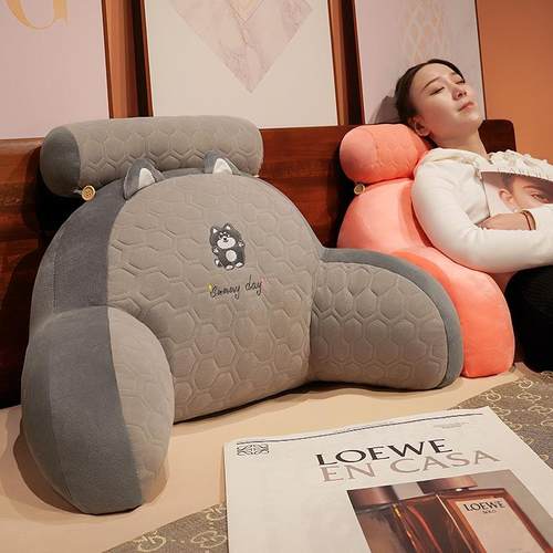 加热升温床头靠垫软包护腰靠枕大靠背沙发抱枕床枕头床靠看书孕妇