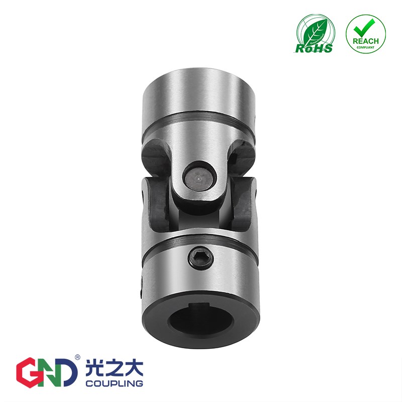 HZ03单节万向节联轴器键槽顶丝型大扭矩十字轴精密万向接头连接器
