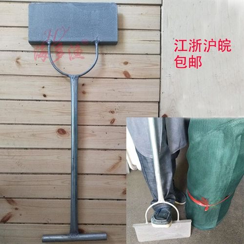 埋网锹踩网工具塞网用锹埋网免开槽工具防逃膜防逃网栽网铁板工具