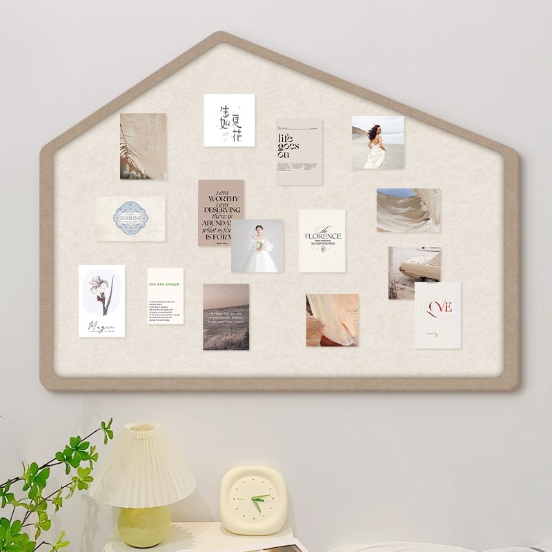 儿童房毛毡墙贴照片墙背景板软木板背景墙留言板家用墙面装饰自粘