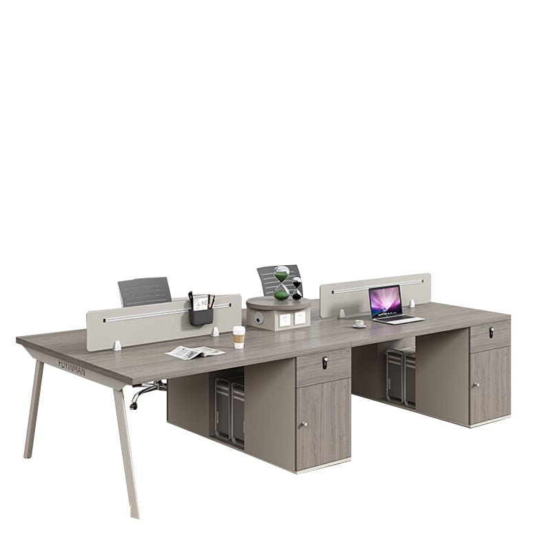 职员桌屏风隔断桌办公桌椅工作台财务员工人面对面简约现代家具