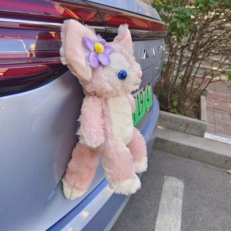 后备箱车尾装饰玩偶车身摆件琳娜贝尔挂件汽车可爱公仔车外挂饰