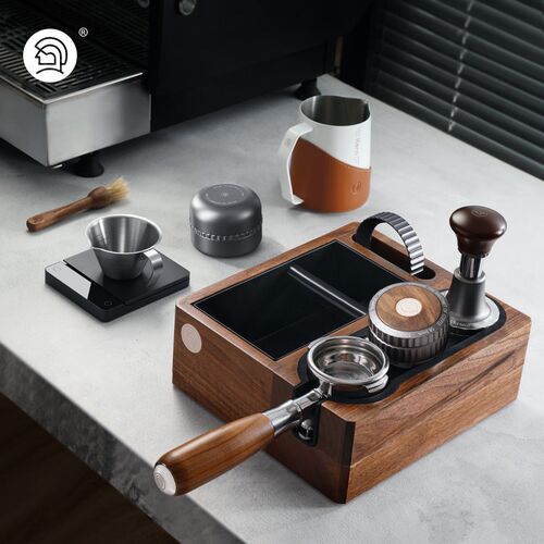 Hero意式压粉器套装咖啡工具全套压粉锤布粉器布粉针磕渣桶拉花缸