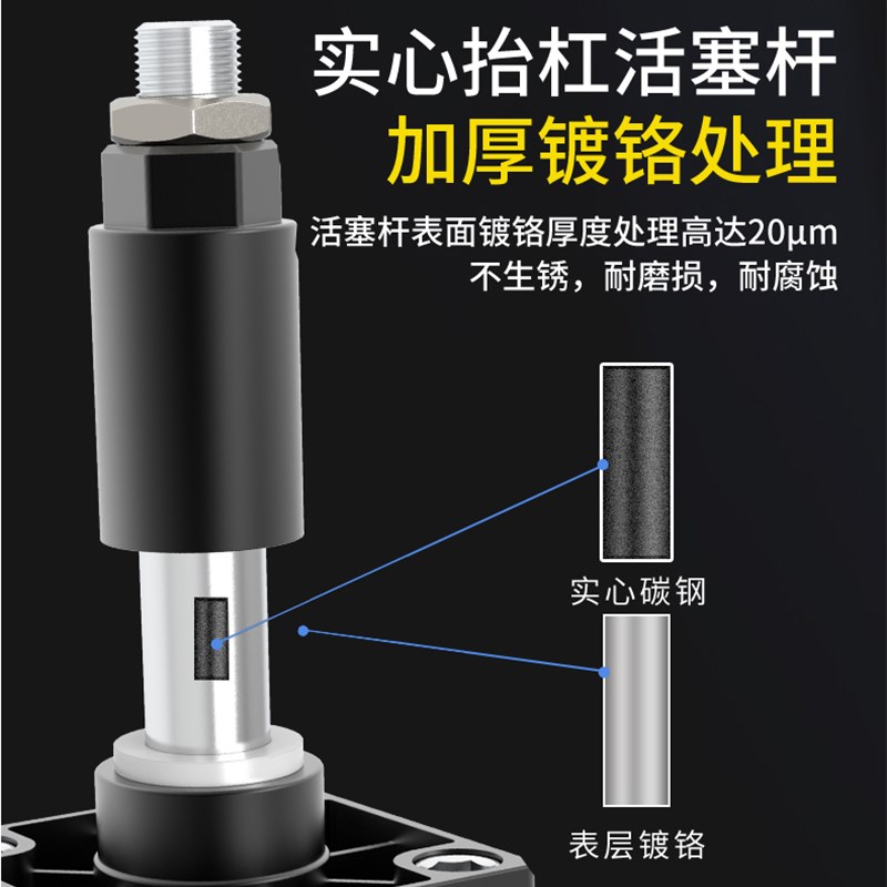 TPM朝日SCJ气缸行程可调大推力小型气动大全32//3//1带磁S