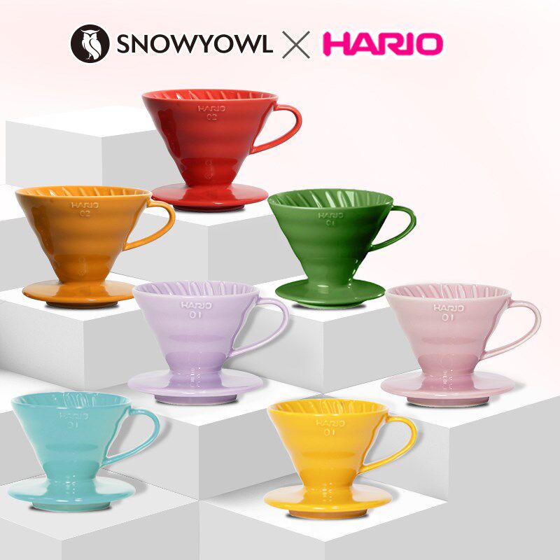 HARIO咖啡滤杯v60手冲滤杯手冲咖啡过滤器滴滤漏斗陶瓷滤杯过滤杯