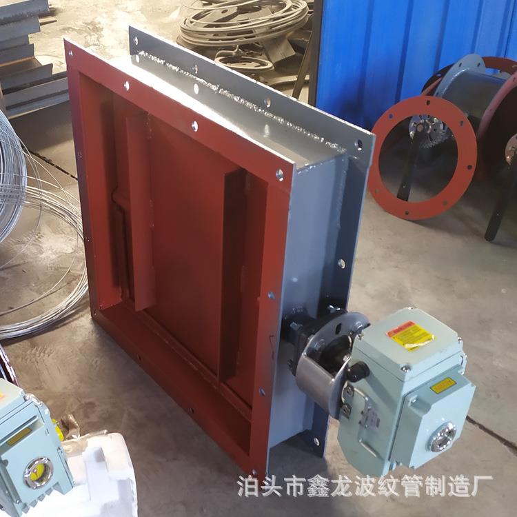 方形电动蝶阀 电动通风调节矩形风门手电一体调节挡板门