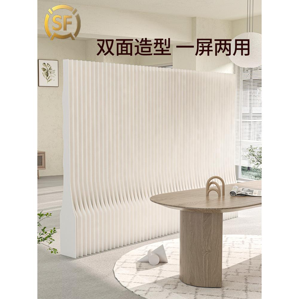 风琴纸隔断自装办公室客厅挡板墙可折叠服装店屏风间隔断隔断墙
