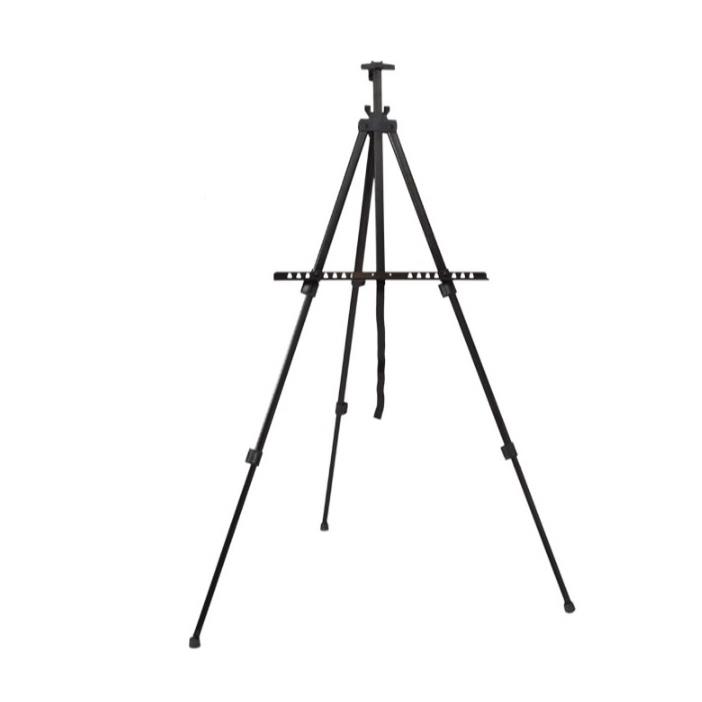 包邮 展画架 黑色铝合金铁艺 三角示 萤铁画架光板架白板支架缩折