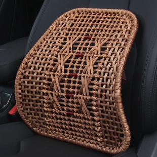 加粗手编腰汽驾车hy89腰靠车靠垫四季透气轿货车驶座护腰枕办公室