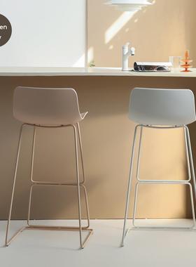 吧Scylla台椅现简约吧台凳高脚凳家用椅北椅欧酒吧椅吧靠背创意代