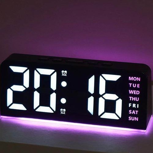 创意led数字时钟电子显示夜光钟 钟桌面摆台式床头大屏2025新款闹