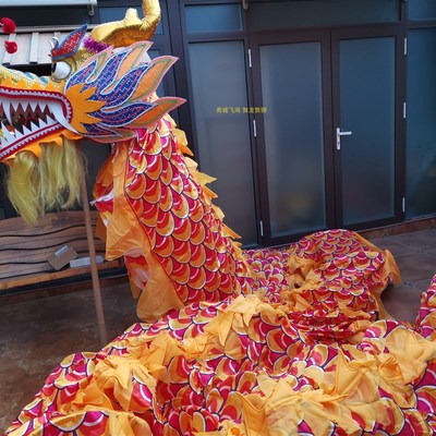舞龙道具 大号舞龙一号二号 舞龙道具 40cm-60cm直径 高密度绸布