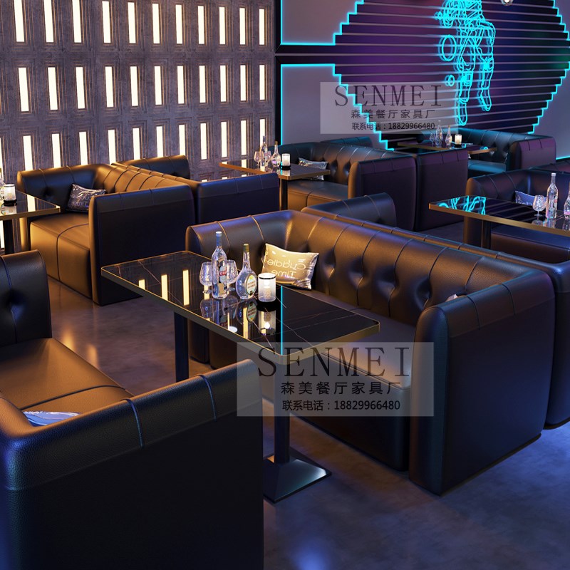 定制酒吧ktv卡座沙发清吧桌椅散台组合音乐酒馆餐厅西餐咖啡桌椅