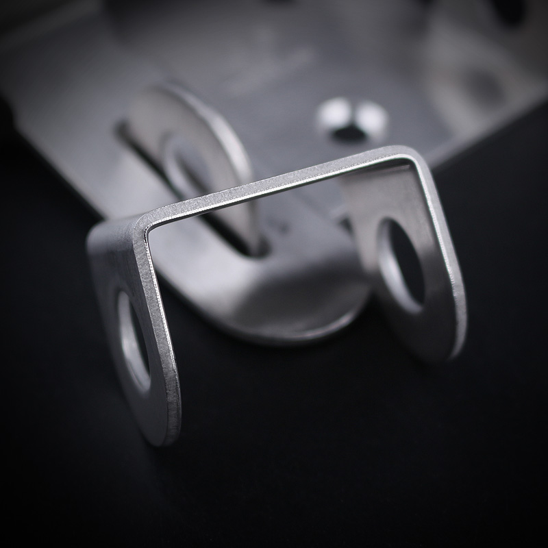 加厚不锈钢明装插销门栓带锁扣防盗门房门仓库插销明装门扣